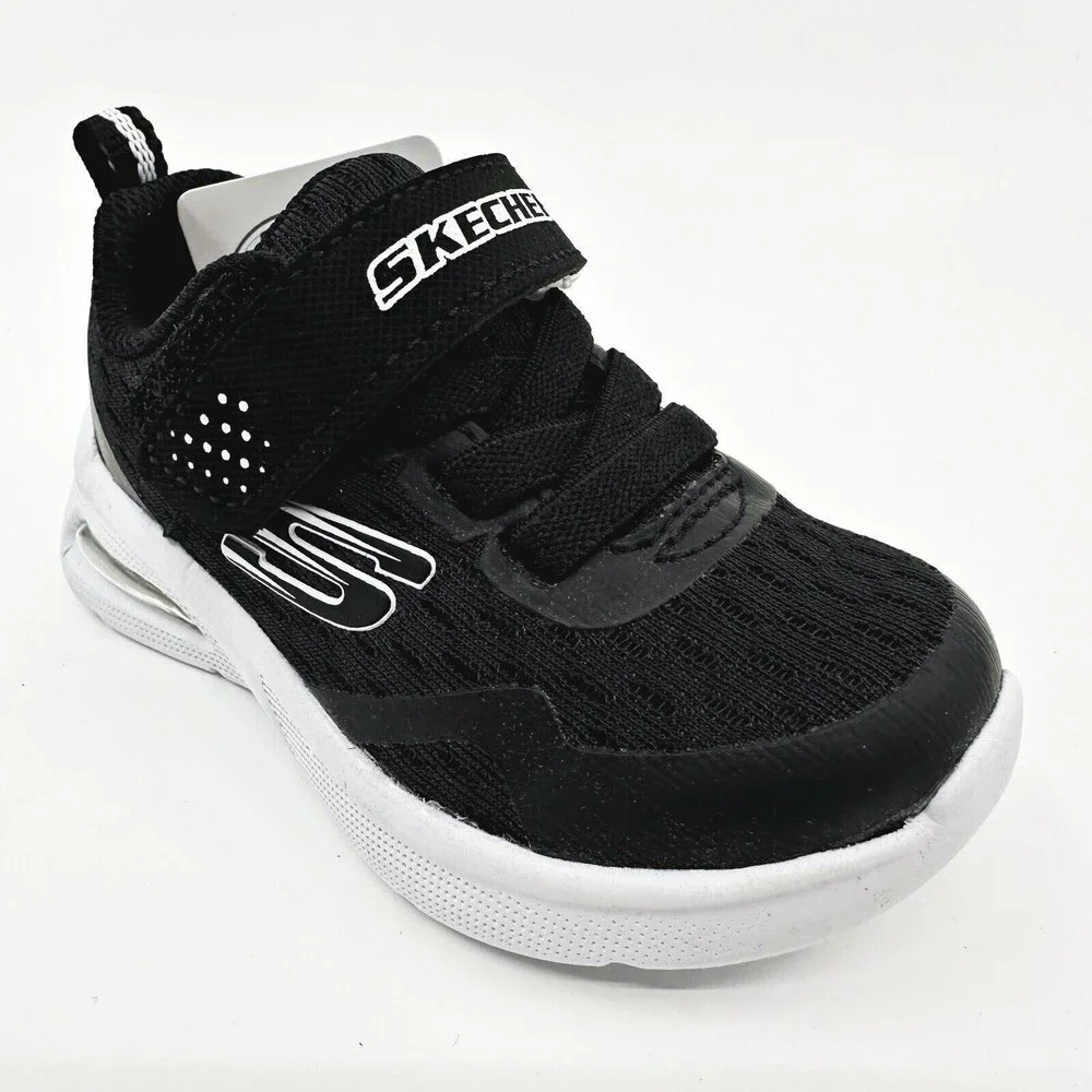 Skechers Microspec Max Torvix Black Toddlers Boys Size 5 Sneakers